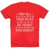 Running Short Sleeve T-Shirt - May All Your Miles Be Merry And Bright