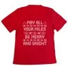 Women's Short Sleeve Tech Tee - May All Your Miles Be Merry And Bright -goneforarun Sales 2023 tr 44572 RED MAIN