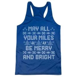 Women's Racerback Performance Tank Top - May All Your Miles Be Merry And Bright -goneforarun Sales 2023 tr 44573 ROYAL MAIN