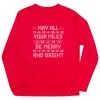 Men's Running Long Sleeve Performance Tee - May All Your Miles Be Merry And Bright
