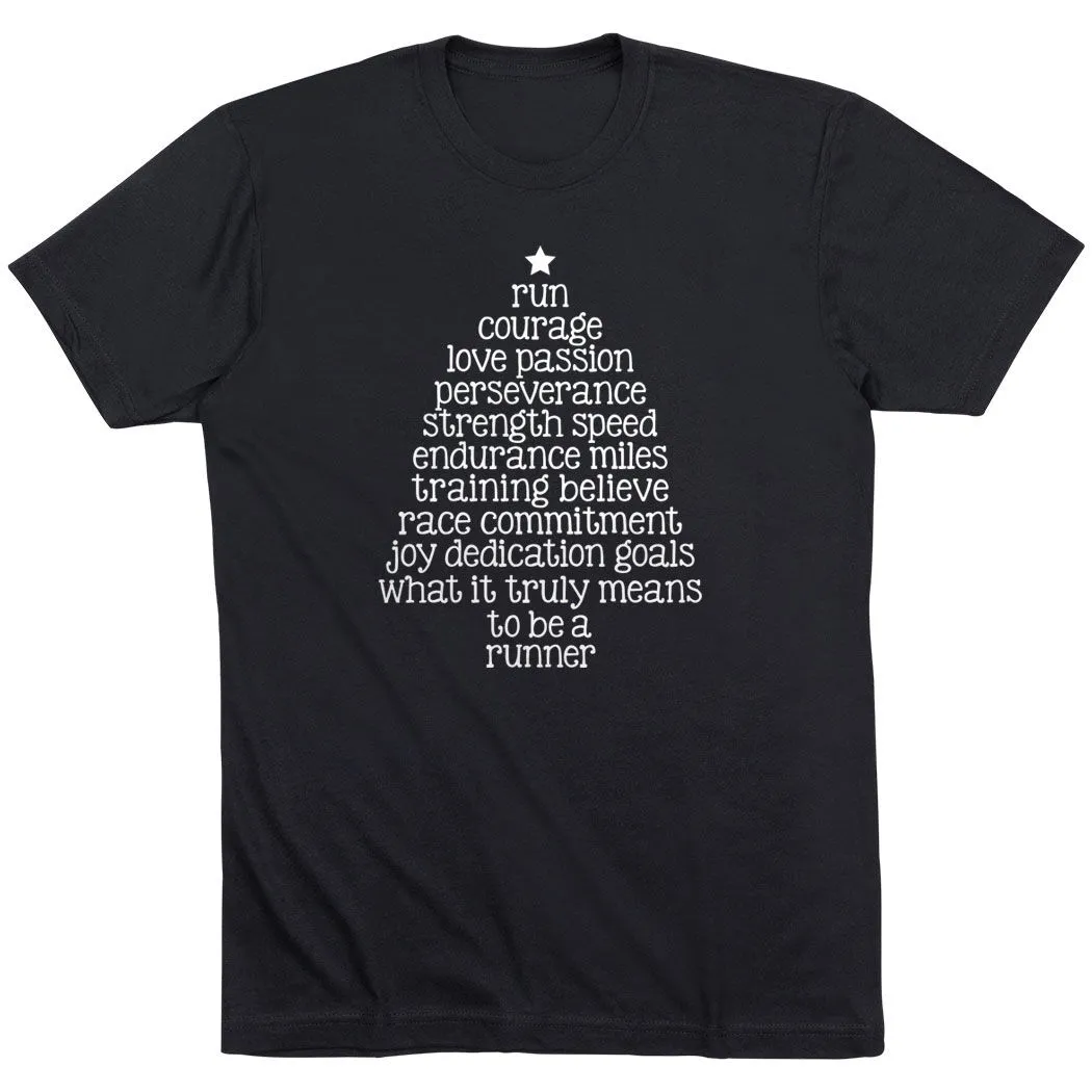 Running Short Sleeve T-Shirt - Runner Christmas Tree 7 Running Short Sleeve T-Shirt - Runner Christmas Tree - Image 5