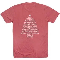 Running Short Sleeve T-Shirt - Runner Christmas Tree 23 Running Short Sleeve T-Shirt - Runner Christmas Tree -goneforarun Sales 2023 tr 44580 MAUVE FLAT