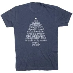 Running Short Sleeve T-Shirt - Runner Christmas Tree 24 Running Short Sleeve T-Shirt - Runner Christmas Tree -goneforarun Sales 2023 tr 44580 NAVY FLAT