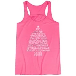 Flowy Racerback Tank Top - Runner Christmas Tree -goneforarun Sales 2023 tr 44581 PINK MAIN
