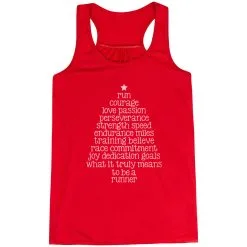 Flowy Racerback Tank Top - Runner Christmas Tree -goneforarun Sales 2023 tr 44581 RED MAIN