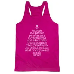 Women's Racerback Performance Tank Top - Runner Christmas Tree -goneforarun Sales 2023 tr 44584 PINK MAIN