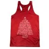 Women's Racerback Performance Tank Top - Runner Christmas Tree -goneforarun Sales 2023 tr 44584 RED MAIN