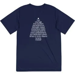 Men's Running Short Sleeve Performance Tee - Runner Christmas Tree 15 Men's Running Short Sleeve Performance Tee - Runner Christmas Tree -goneforarun Sales 2023 tr 44587 NAVY MAIN