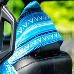 Running Seat Cover Towel - Blue Aztec -goneforarun Sales 2023 tr 44601 CAR 2