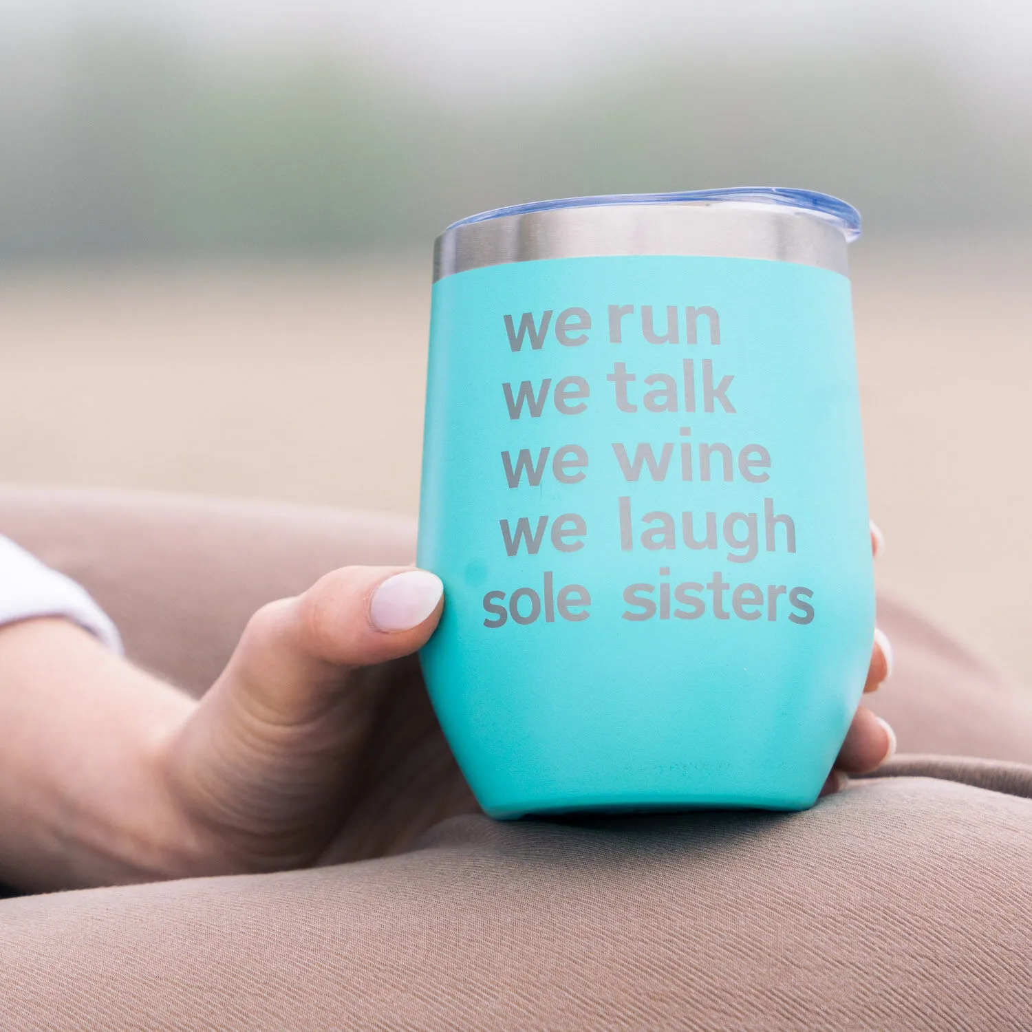 Running Travel Wine Tumbler - Sole Sisters Mantra 5 Running Travel Wine Tumbler - Sole Sisters Mantra - Image 3
