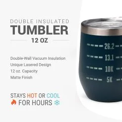 Running Travel Wine Tumbler - Runner's Measurements 13 Running Travel Wine Tumbler - Runner's Measurements -goneforarun Sales 2023 tr 44635 DETAILS