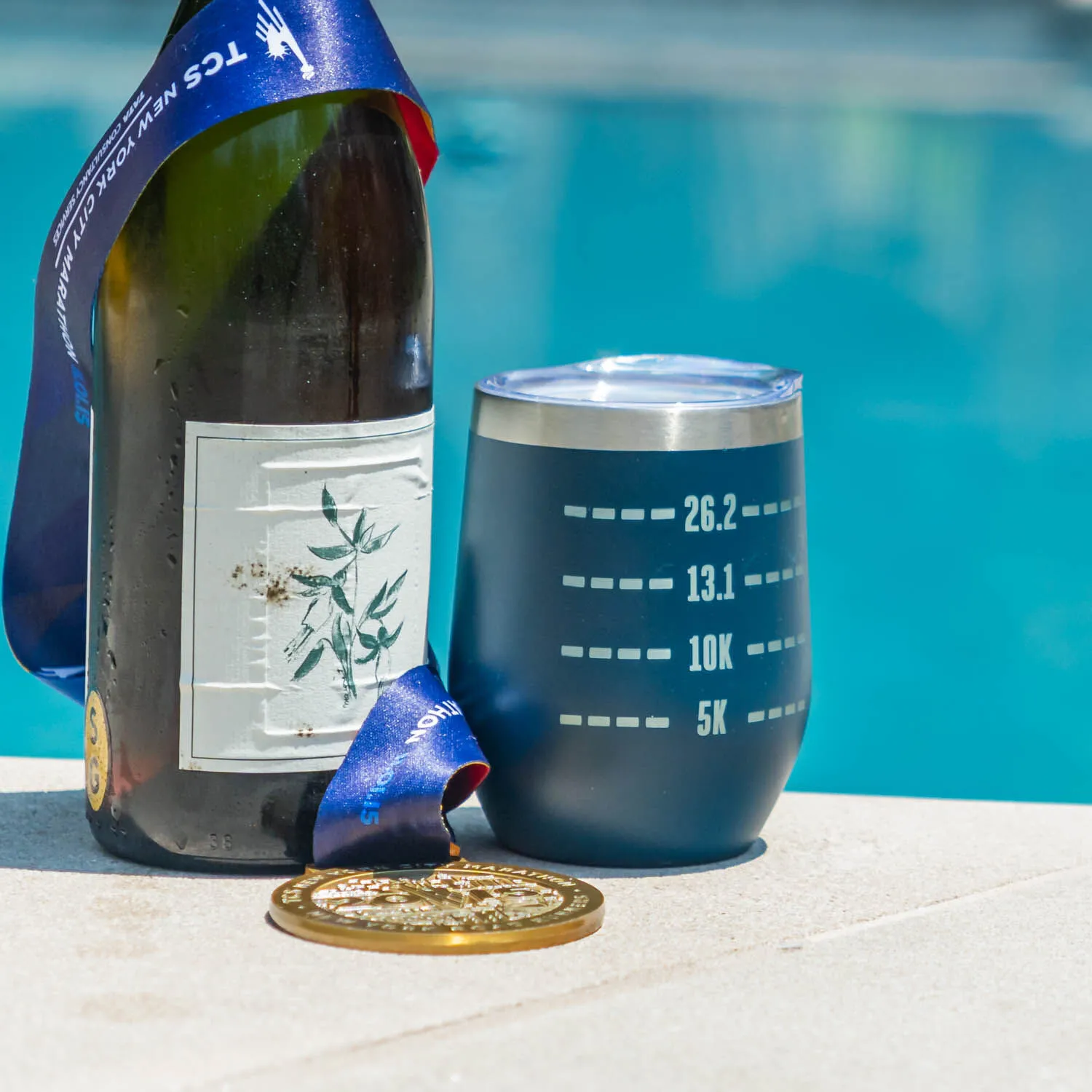 Running Travel Wine Tumbler - Runner's Measurements 5 Running Travel Wine Tumbler - Runner's Measurements - Image 3