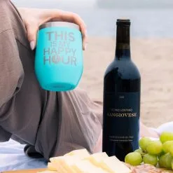 Running Travel Wine Tumbler - This Is My Happy Hour -goneforarun Sales 2023 tr 44640 LIFESTYLE 2
