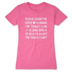 Women's Everyday Runners Tee - Please Grant Me Coffee 19 Women's Everyday Runners Tee - Please Grant Me Coffee -goneforarun Sales 2023 tr 44645 HOTPINK FLAT