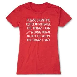 Women's Everyday Runners Tee - Please Grant Me Coffee 21 Women's Everyday Runners Tee - Please Grant Me Coffee -goneforarun Sales 2023 tr 44645 RED FLAT