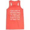 Flowy Racerback Tank Top - Please Grant Me Coffee -goneforarun Sales 2023 tr 44647 CORAL MAIN