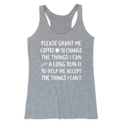 Women's Everyday Tank Top - Please Grant Me Coffee -goneforarun Sales 2023 tr 44648 GRAY MAIN