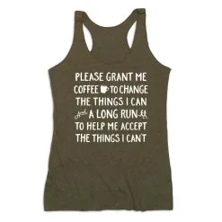 Women's Everyday Tank Top - Please Grant Me Coffee -goneforarun Sales 2023 tr 44648 OLIVE MAIN