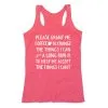 Women's Everyday Tank Top - Please Grant Me Coffee -goneforarun Sales 2023 tr 44648 PINK MAIN