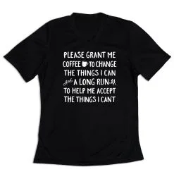 Women's Short Sleeve Tech Tee - Please Grant Me Coffee 14 Women's Short Sleeve Tech Tee - Please Grant Me Coffee -goneforarun Sales 2023 tr 44649 BLACK MAIN