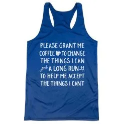 Women's Racerback Performance Tank Top - Please Grant Me Coffee -goneforarun Sales 2023 tr 44650 ROYAL MAIN