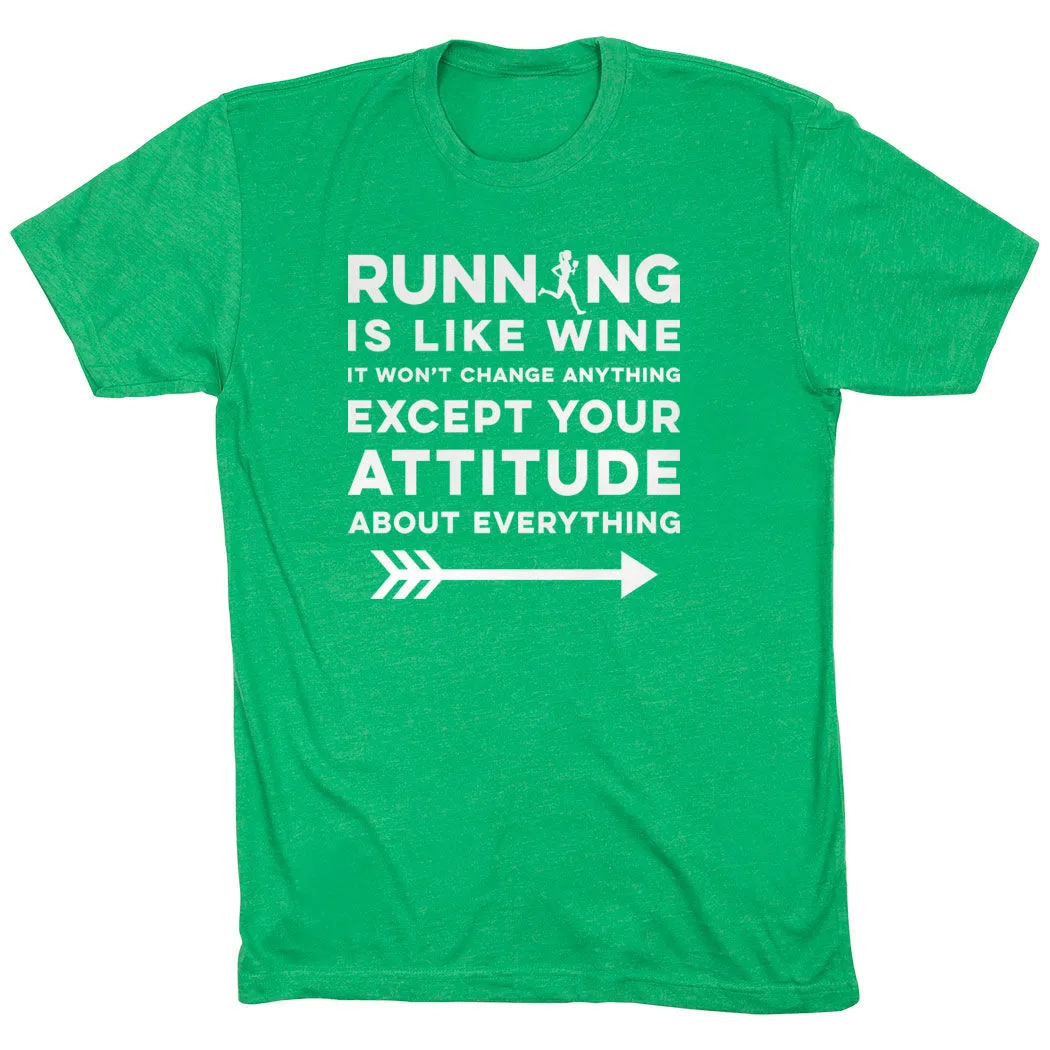 Running Short Sleeve T-Shirt - Running Is Like Wine 10 Running Short Sleeve T-Shirt - Running Is Like Wine - Image 8