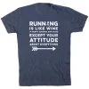 Running Short Sleeve T-Shirt - Running Is Like Wine 2 Running Short Sleeve T-Shirt - Running Is Like Wine -goneforarun Sales 2023 tr 44656 NAVY FLAT