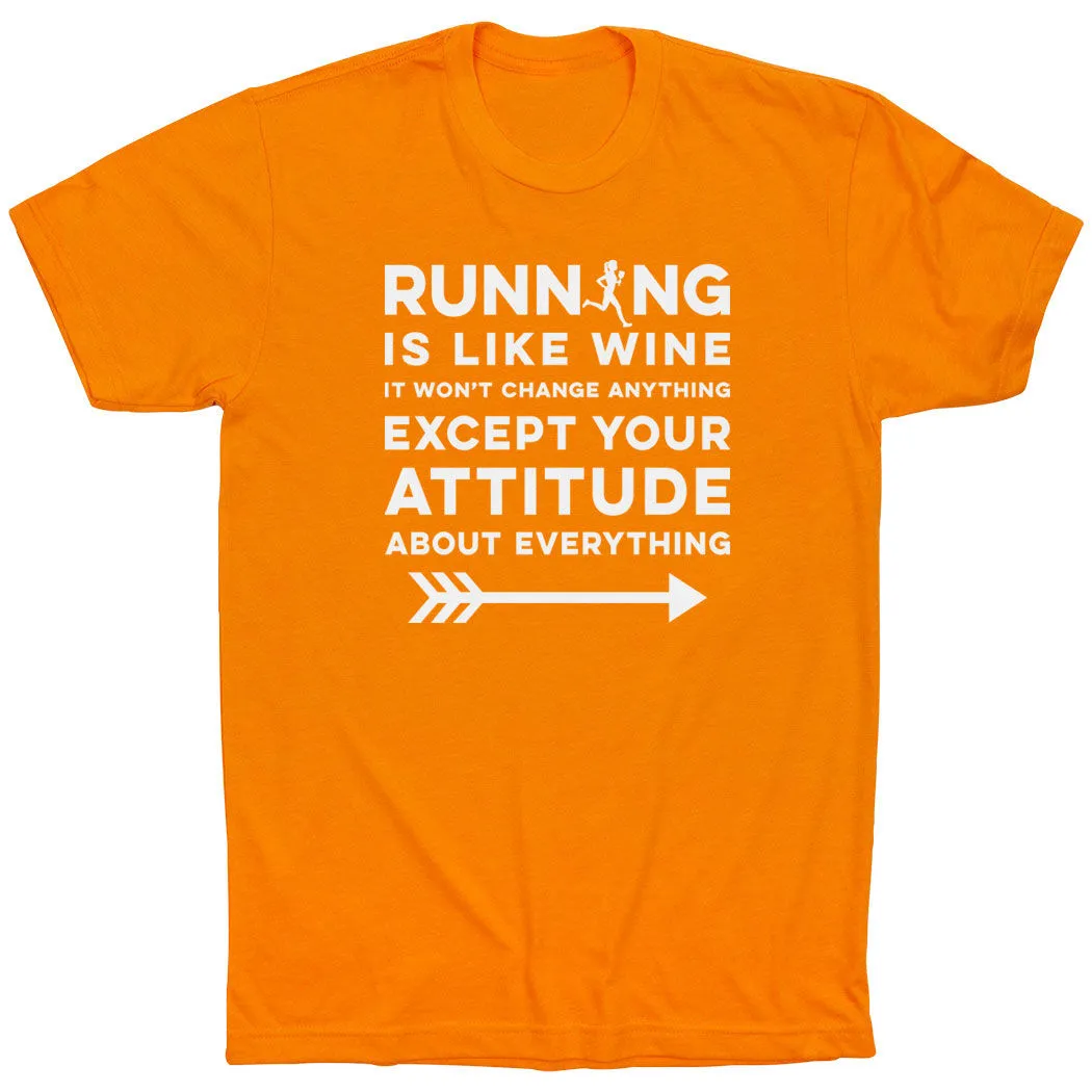 Running Short Sleeve T-Shirt - Running Is Like Wine 12 Running Short Sleeve T-Shirt - Running Is Like Wine - Image 10