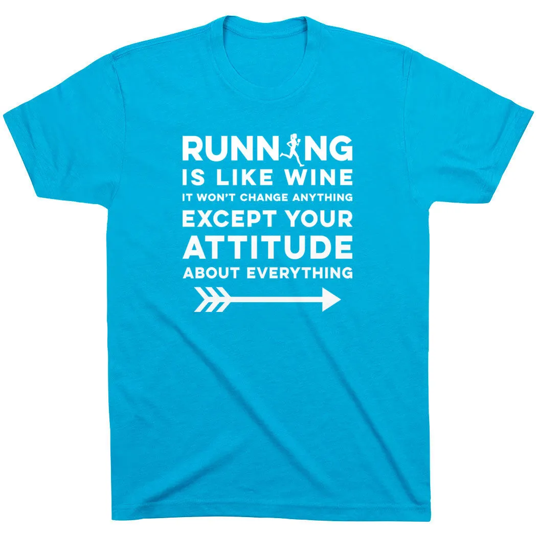 Running Short Sleeve T-Shirt - Running Is Like Wine 15 Running Short Sleeve T-Shirt - Running Is Like Wine - Image 13