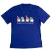 Women's Short Sleeve Tech Tee - Runnin' With My Gnomies® - Christmas