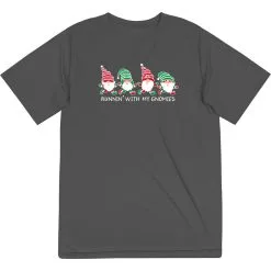 Men's Running Short Sleeve Performance Tee - Runnin' With My Gnomies® - Christmas