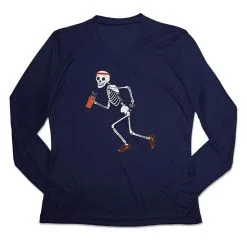 Women's Long Sleeve Tech Tee - Never Stop Running -goneforarun Sales 2023 tr 44706 NAVY MAIN