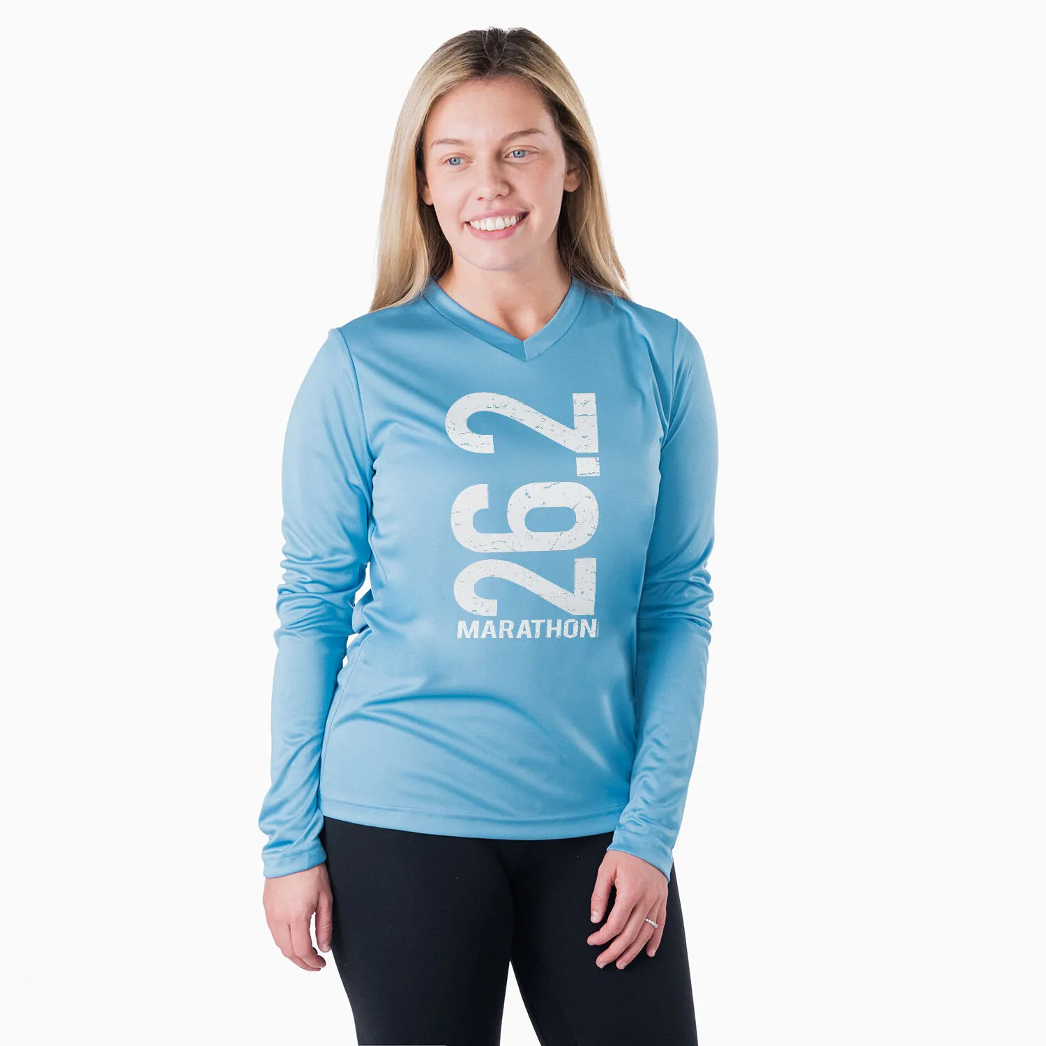 Women's Long Sleeve Tech Tee - 26.2 Marathon Vertical 4 Women's Long Sleeve Tech Tee - 26.2 Marathon Vertical - Image 2
