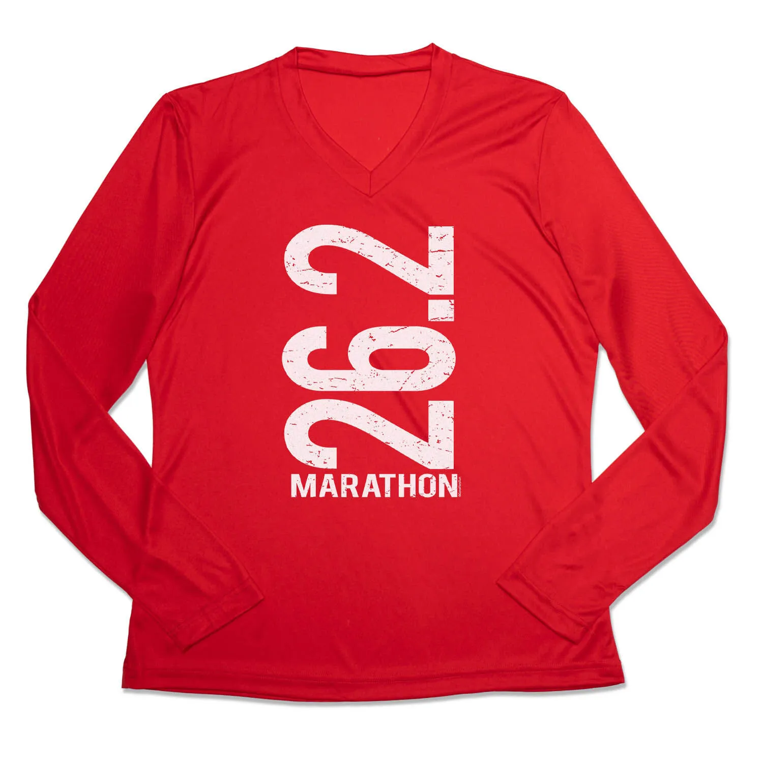 Women's Long Sleeve Tech Tee - 26.2 Marathon Vertical 8 Women's Long Sleeve Tech Tee - 26.2 Marathon Vertical - Image 6