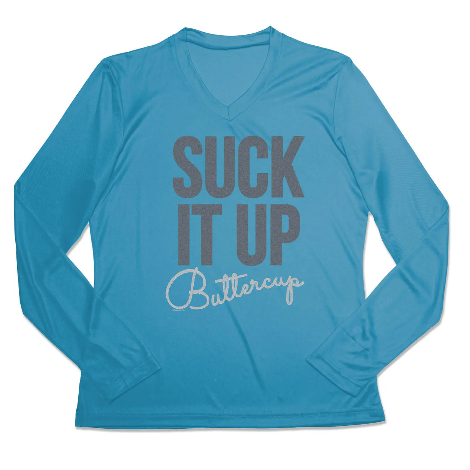 Women's Long Sleeve Tech Tee - Suck It Up Buttercup 7 Women's Long Sleeve Tech Tee - Suck It Up Buttercup - Image 5