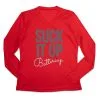 Women's Long Sleeve Tech Tee - Suck It Up Buttercup -goneforarun Sales 2023 tr 44724 RED MAIN