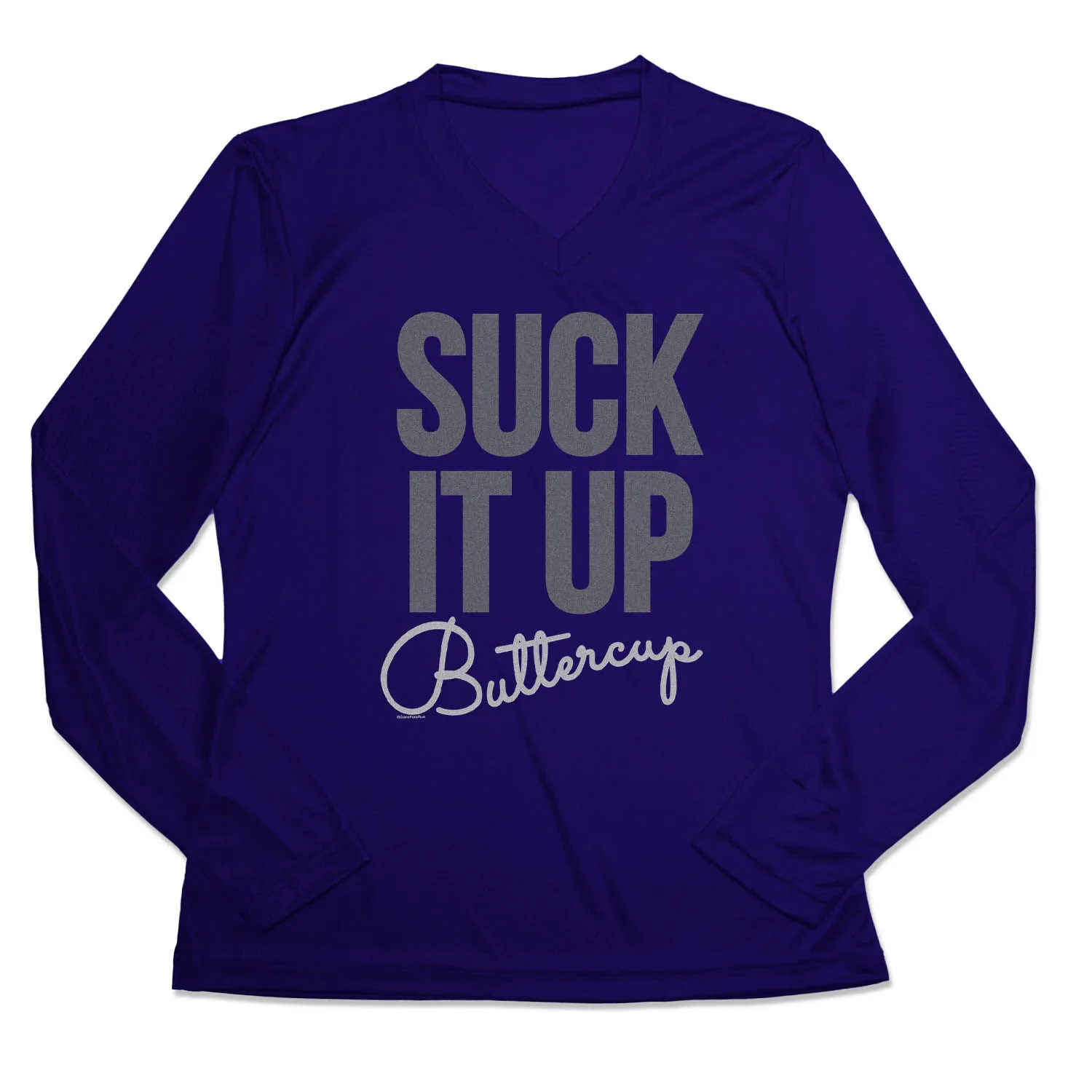 Women's Long Sleeve Tech Tee - Suck It Up Buttercup 9 Women's Long Sleeve Tech Tee - Suck It Up Buttercup - Image 7