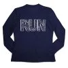 Women's Long Sleeve Tech Tee - Run With Inspiration 1 Women's Long Sleeve Tech Tee - Run With Inspiration -goneforarun Sales 2023 tr 44727 NAVY MAIN