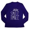 Women's Long Sleeve Tech Tee - Smile Every Mile -goneforarun Sales 2023 tr 44731 ROYAL MAIN