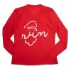 Women's Long Sleeve Tech Tee - Santa Run Face -goneforarun Sales 2023 tr 44733 RED MAIN