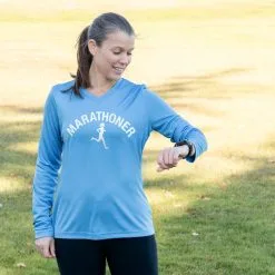 Women's Long Sleeve Tech Tee - Marathoner Girl -goneforarun Sales 2023 tr 44736 CAROLINA FEMALE