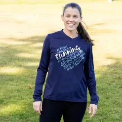 Women's Long Sleeve Tech Tee - Live Love Run Heart 12 Women's Long Sleeve Tech Tee - Live Love Run Heart -goneforarun Sales 2023 tr 44740 NAVY FEMALE