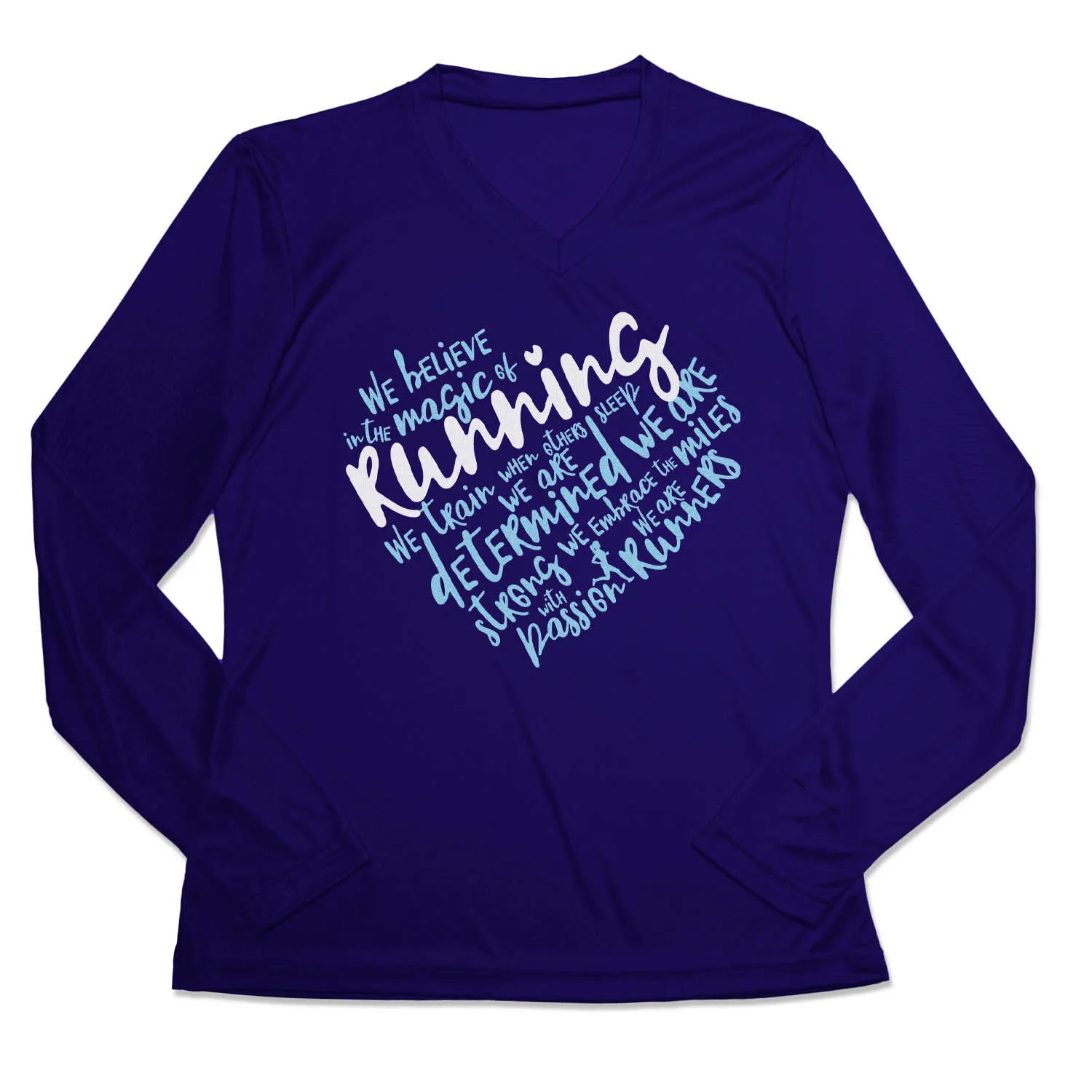 Women's Long Sleeve Tech Tee - Live Love Run Heart 9 Women's Long Sleeve Tech Tee - Live Love Run Heart - Image 7