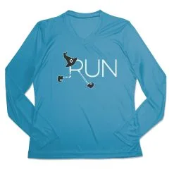 Women's Long Sleeve Tech Tee - Let's Run For Halloween -goneforarun Sales 2023 tr 44756 CAROLINA MAIN