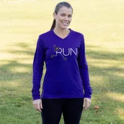 Women's Long Sleeve Tech Tee - Let's Run For Halloween -goneforarun Sales 2023 tr 44756 ROYAL FEMALE