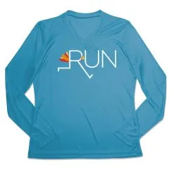Women's Long Sleeve Tech Tee - Let's Run For Turkey -goneforarun Sales 2023 tr 44757 CAROLINA MAIN