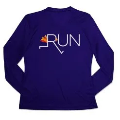 Women's Long Sleeve Tech Tee - Let's Run For Turkey