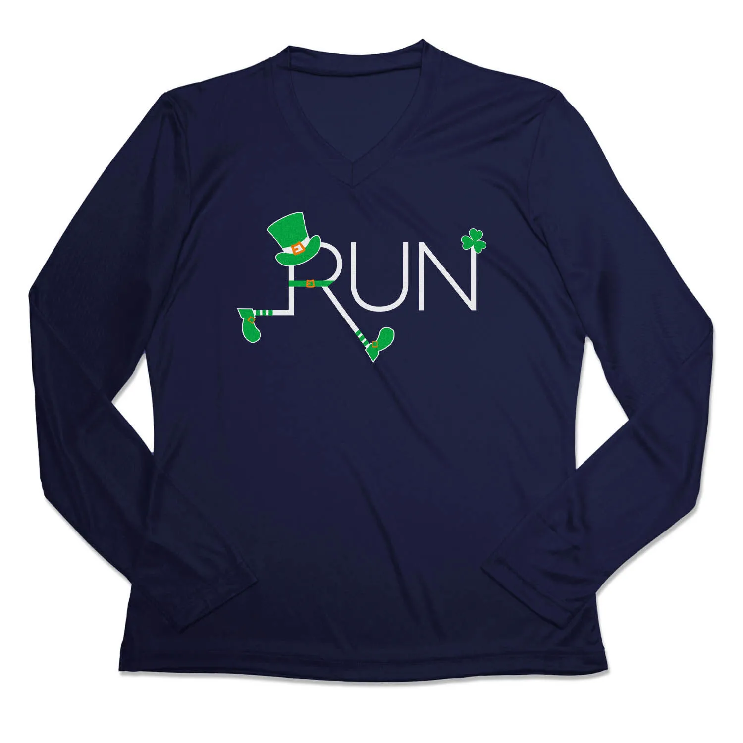 Women's Long Sleeve Tech Tee - Let's Run Lucky 8 Women's Long Sleeve Tech Tee - Let's Run Lucky - Image 6