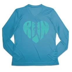 Women's Long Sleeve Tech Tee - Love The Run -goneforarun Sales 2023 tr 44761 CAROLINA MAIN