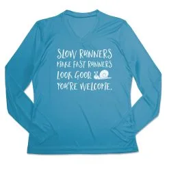 Women's Long Sleeve Tech Tee - Slow Runners -goneforarun Sales 2023 tr 44767 CAROLINA MAIN